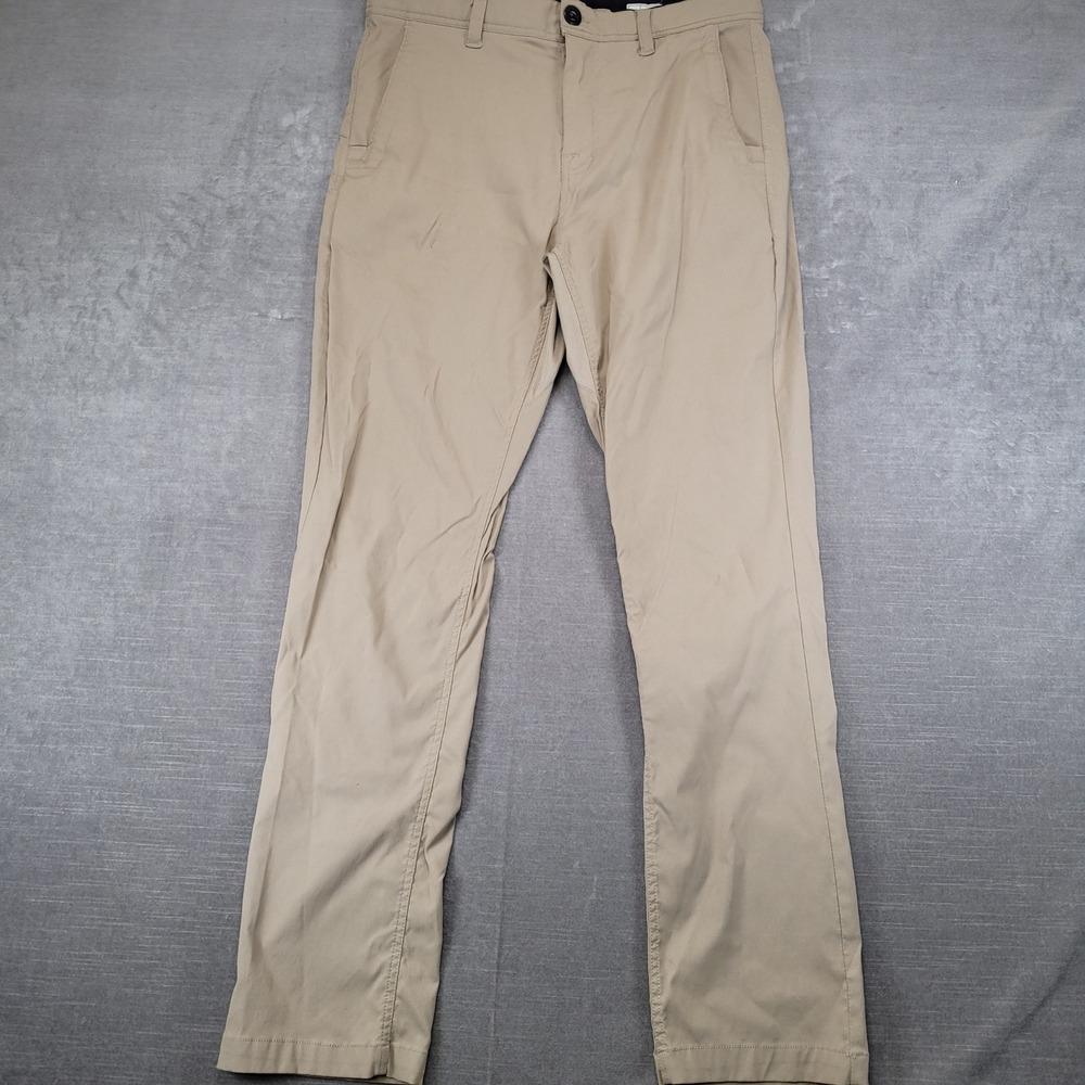 Volcom Frickin Modern Stretch Chino Pants Mens 32 Khaki Tan‎ Beige Skate